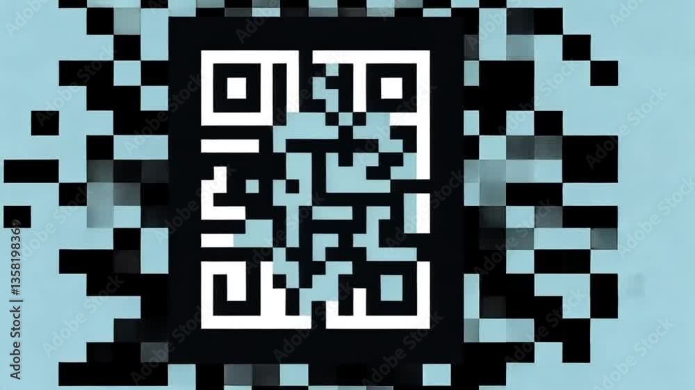 Poster scan qr code icon for digital access and information sharing generative ai