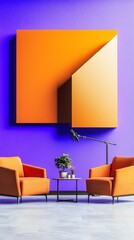 Podcast Studio for Orange & Purple Design.