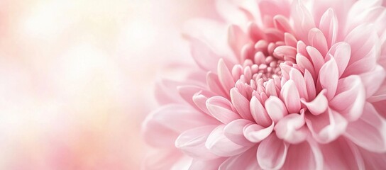 Fototapeta premium Closeup of a Delicate Pink Flower Blossom