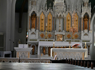 catholic cathedral inside and beautiful background