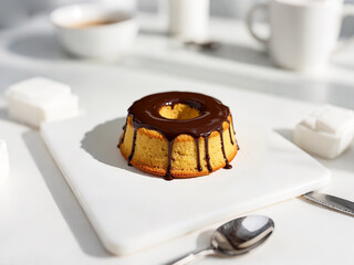 Tasty homemade chocolate cake, Delicious cake.