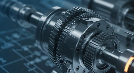 Complex Gear System Mechanism Visualization for Engineering and Mechanical Design