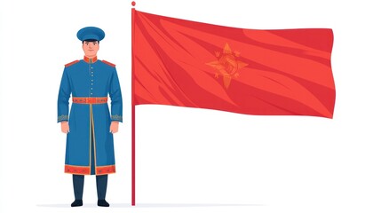 International costumes showcase traditional man in national attire cultural event outdoor setting close-up view