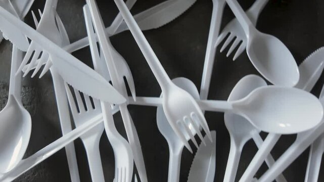 plastic disposable cutlery, forbidden in European Union	