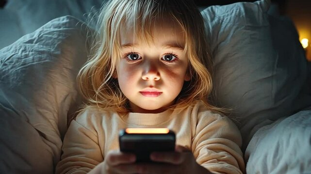 Little Girl's Nighttime Phone Obsession: A Modern Childhood Dilemma