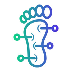 acupuncture Line Gradient Icon
