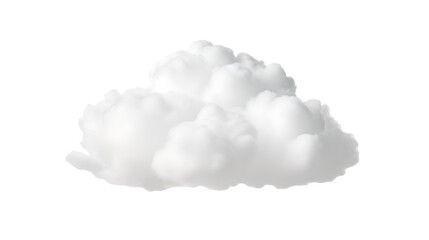 png of white soft fluffy cloud on neat transparent background