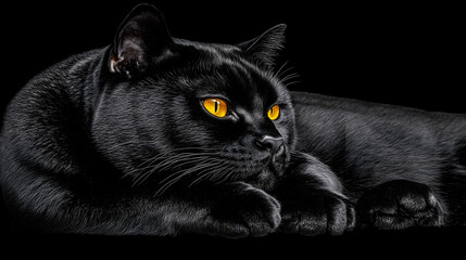 A cute black and white feline portrait captures the isolated gaze of a young domestic cat