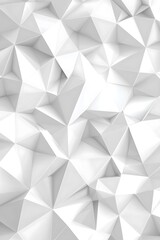 An abstract illustration of a geometric polygon white surface