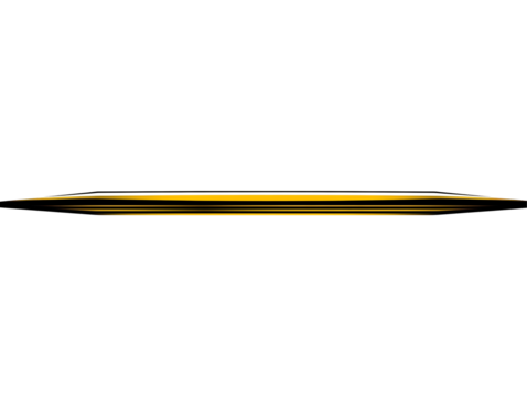 Abstract Yellow Lines Graphic Element on Transparent Background - Powered by Adobe
