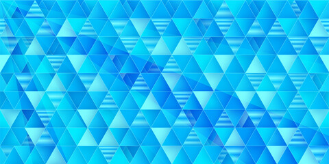 Obraz premium 青 テクノロジー デジタル 幾何学 背景