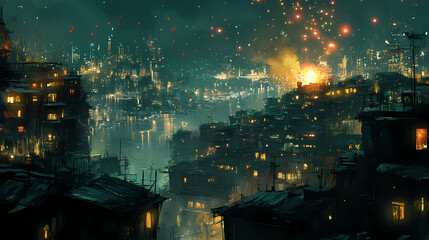 Solution feu d'artifice. Midnight Splinter. Illustration