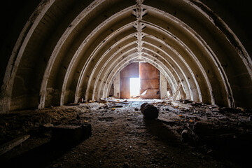Abandoned underground depot in Soviet military base © Mulderphoto
