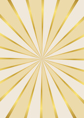 シンプルなサンバーストの背景、縦向き