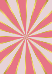 シンプルなサンバーストの背景、縦向き