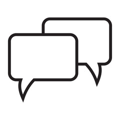 Naklejka premium Balloon text comic speech bubble, cartoon chatting, message box icon design symbol vector illustration.