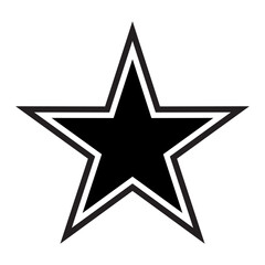 Obraz premium Creative star icon with trendy variation