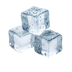 Ice Cubes: Clear, Cold, Refreshing on transparent background