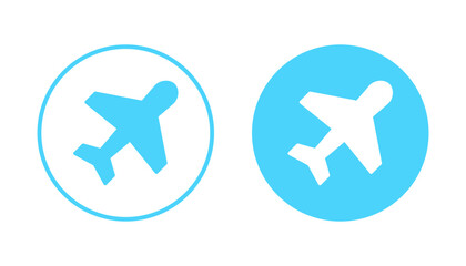 Plane icon vector. Airplane sign and symbol. Flight transport symbol. Travel sign. aeroplane