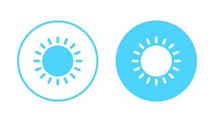 Sun icon vector. Brightness sign and symbol