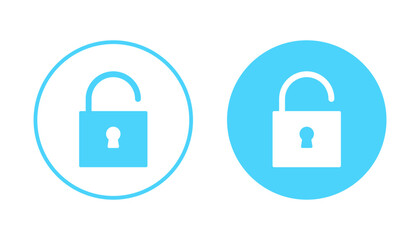 Unlock icon vector. Unlock sign and symbol. unlocked padlock icon