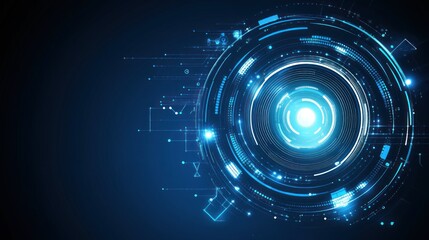 Futuristic digital lens graphic design