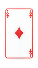 Obraz premium Illustration Ace of Diamonds Playing Card for Game Gamble Risk