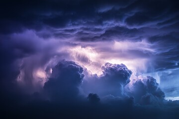 Obraz premium lightning in the night sky