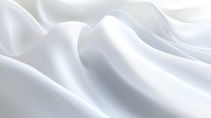 Obraz premium White Fabric Draped Texture Background