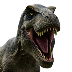 Obraz premium Close-up of a ferocious Tyrannosaurus Rex head.