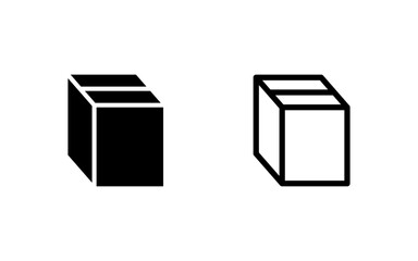 Fototapeta premium Box icon vector illustration. box sign and symbol, parcel, package