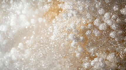 Silver and Gold Glitter Texture Background
