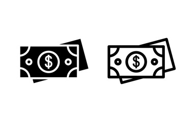 Money icon vector illustration. Money sign and symbol