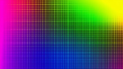 Rainbow Grid Pattern Graphic Design