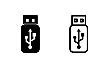 Usb icon vector illustration. Flash disk sign and symbol. flash drive sign.