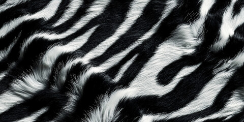 Fototapeta premium Zebra fur background