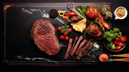 A stunning and colorful display featuring a variety of fresh fruits and refreshing juices. Ideal for use in advertisements, social media promotions, and branding projects.