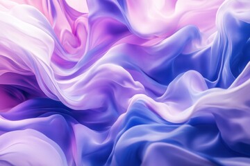 Fototapeta premium Elegant Draped Purple and Blue Silk Fabric Texture Background