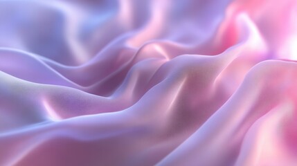 Obraz premium Soft Pink and Purple Silk Fabric Draped Texture Background Elegant Flowing Waves Design