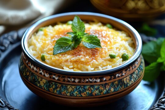 Rose colored Egyptian rice