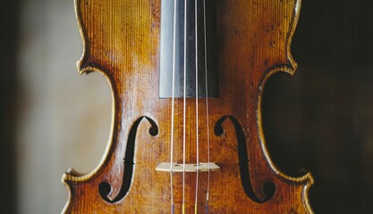 violin centerpiece at an orchestral performance