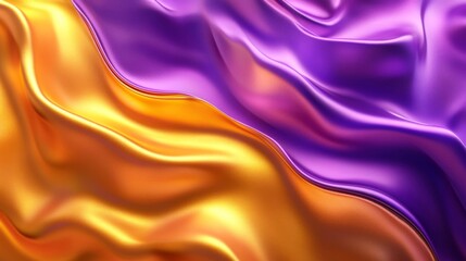 Obraz premium Abstract Purple and Gold Silk Fabric Texture