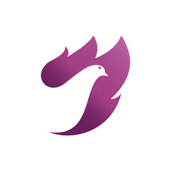 vector image of dove