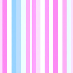 Seamless Textile Pattern Soft pastel vertical stripes in pink, blue, and white create seamless summer pattern