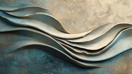 Abstract Metal Wave Texture Background