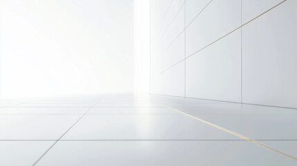 Minimalist business presentation background with white space, gray grid lines & gold accents — 8K ultra-HD corporate presentation design