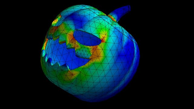 Mechanic simulation - Stress analysis of pumpkin