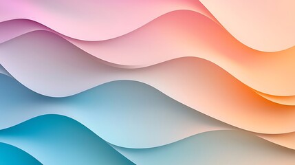 A vibrant abstract image showcasing flowing waves in soft pastel colors, creating a soothing and dynamic visual experience.