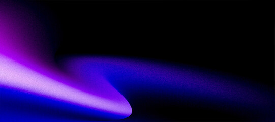 Abstract 3D fast gradient blue purple technology dark background rough texture noise grain product backdrop design illustration header element