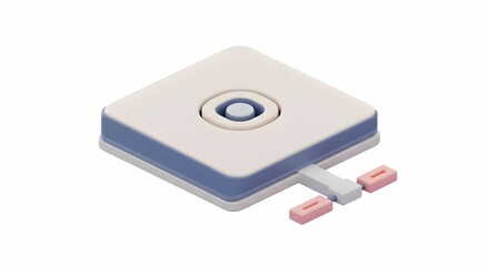 Minimalist Sensor Device Rendering for Smart Home Technology Concept
